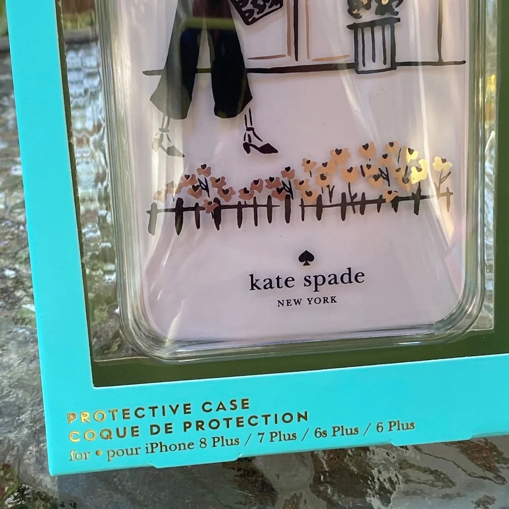 Kate Spade Black & White Market Stroll iPhone Case